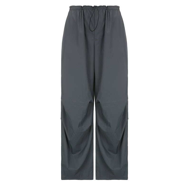 BLACK PARACHUTE PANTS