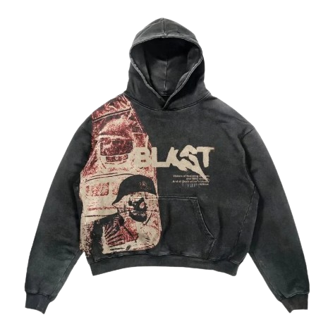 BLAST FADE STREETWEAR Y2K HOODIE