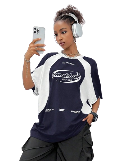 WOMENS OVERSIZED RACING TEE